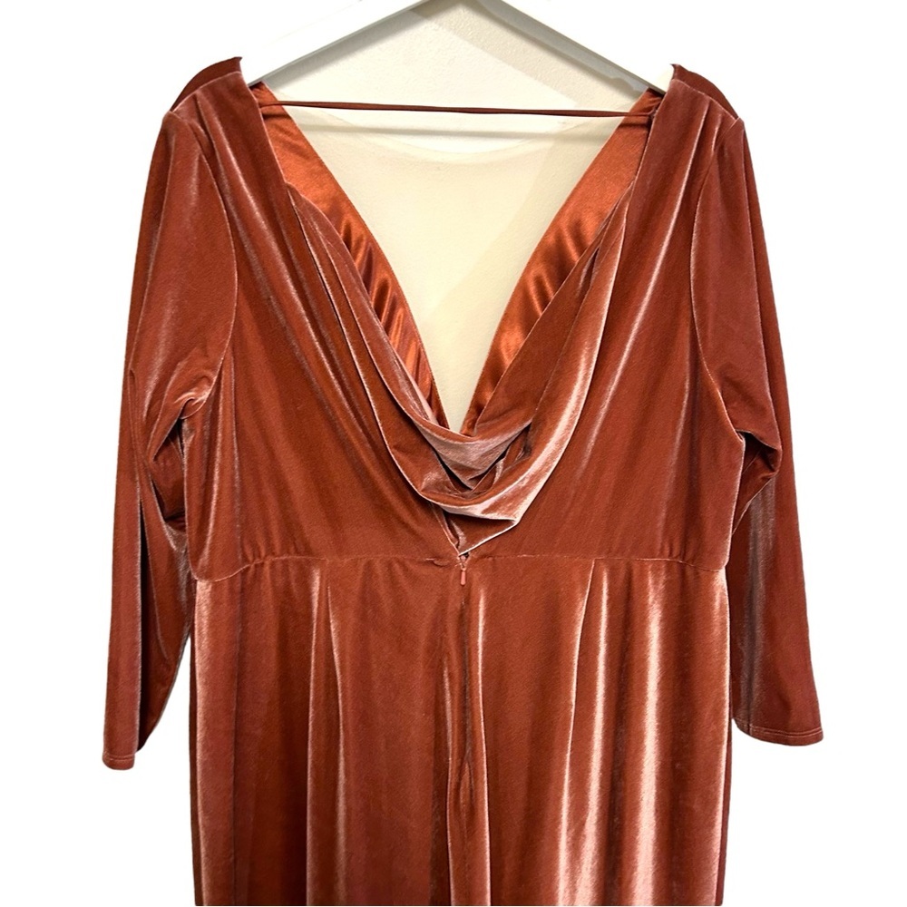Anthropologie jenny yoo 20 Ryland open back velvet bridesmaid dress maxi long - Picture 11 of 13